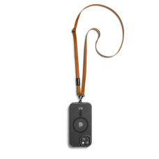 Tan Leatherite Crossbody Phone Lanyard - Strap